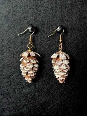 Festively Fall Pinecone Drop Earrings - Women Jewelry